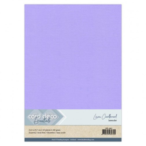Kartonkipakkaus A4, Card Deco: Lavender, 10kpl