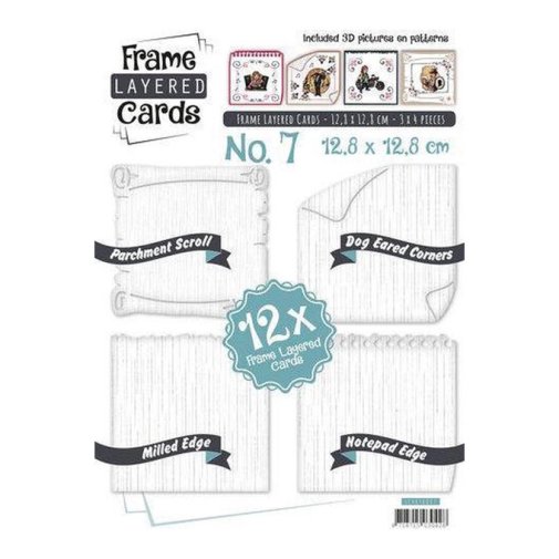 Backgrounds - square white, 12 pcs