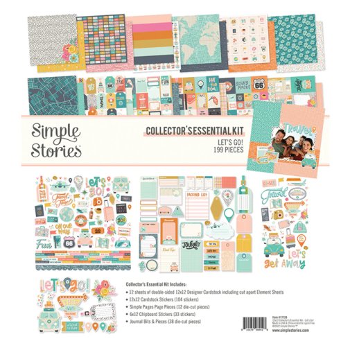 12x12\" collection kit, Simple Stories: Let\'s Go