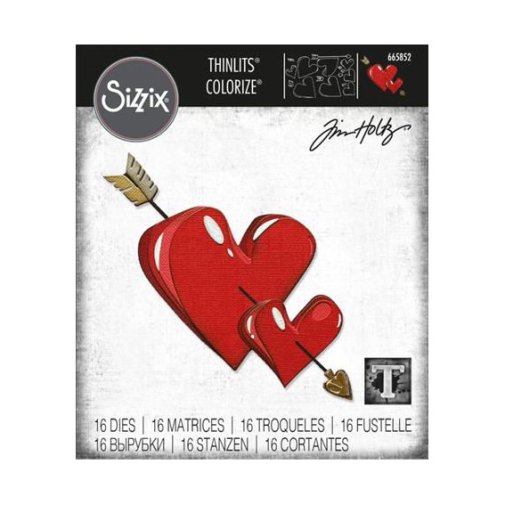 Stanssisetti, Sizzix Thinlits: Lovestruck, colorize
