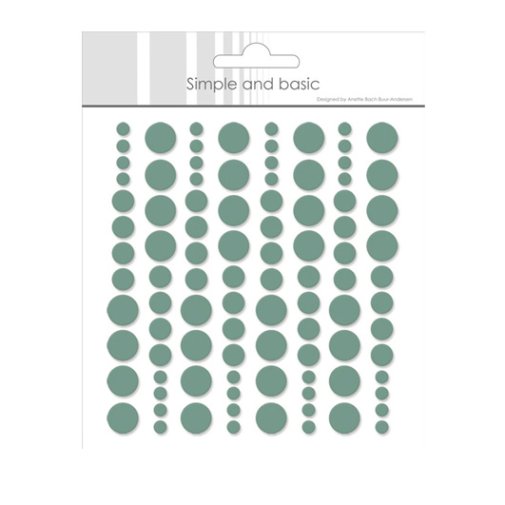 Enamel dots, Simple and Basic: Vaalea sinivihreä