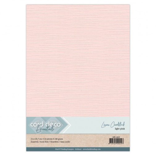 Cardstock pack A4, Card Deco: Light Pink, 10 pcs
