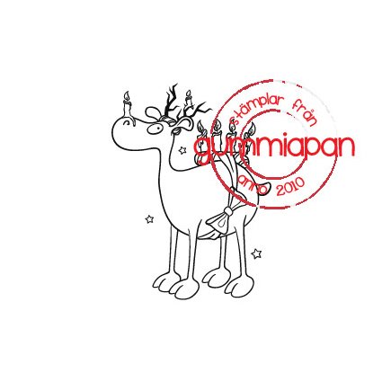 Leimasin, Gummiapan: Lucia Reindeer