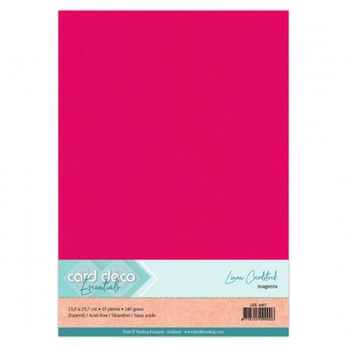 Cardstock pack A4, Card Deco: Magenta, 10 pcs
