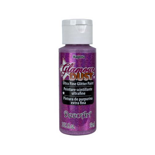 DecoArt Glamour Dust -maali: Magenta