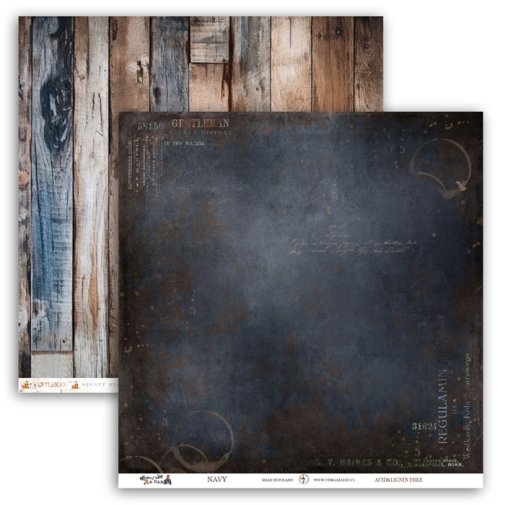 Kuviopaperi 12x12\", UHK: Maybe a Man - Navy