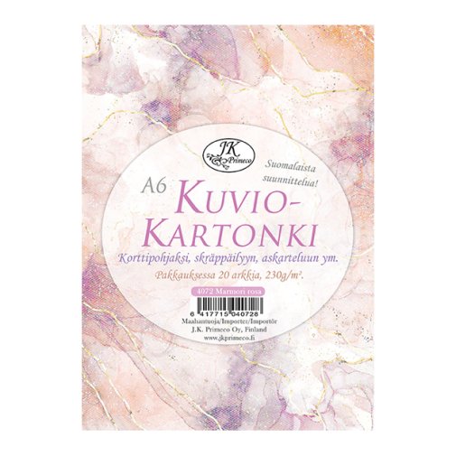 A6 paper pack, JK: Marble, rose