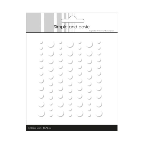 Enamel dots, matte (SB) - white
