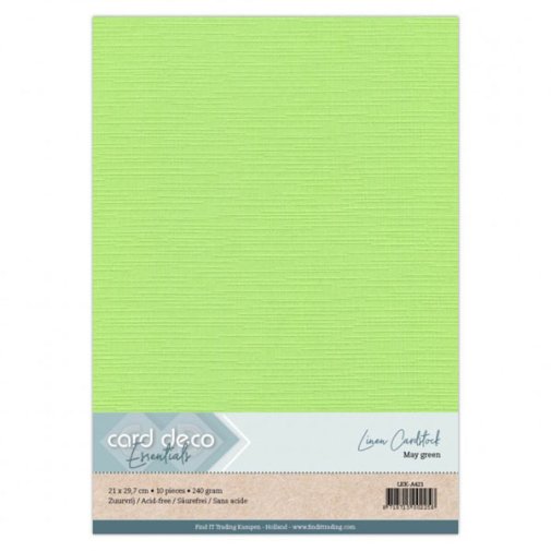 Cardstock pack A4, Card Deco: May Green, 10 pcs