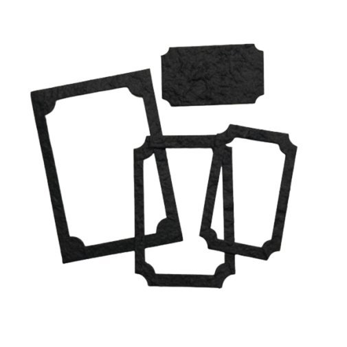 Paper figures: Frames (black), 8 pcs