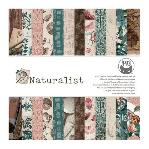 6x6\" P13 paper pad: Naturalist