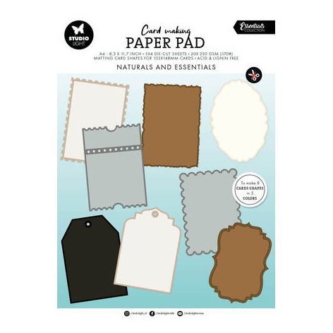 Card Making pad 31, Studiolight: Shapes - Natural