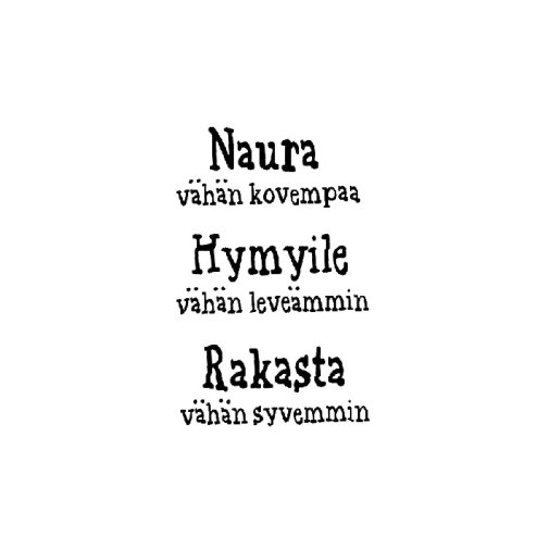 Tekstileimasin, LCD: Naura vähän kovempaa...