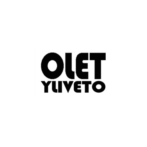 LCD text stamp: Olet yliveto (Finnish)