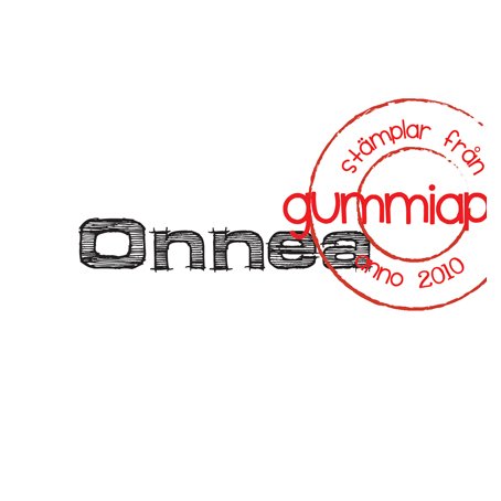 Tekstileimasin, Gummiapan: Onnea (tekstaus 527)