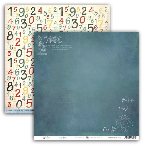 Kuviopaperi 12x12\", UHK: Old School - Science