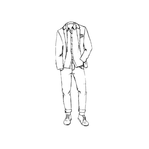 Dixi Craft -leimasin: Outfit, boy - puku