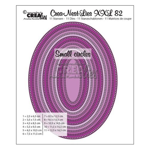 Crealies dies: Ovals \"small circles\"