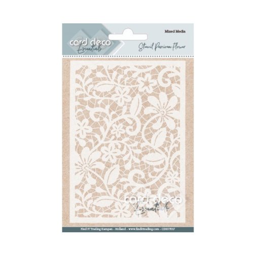 Stencil A6, Card Deco: Passion Flower