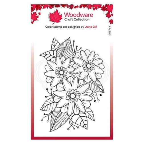 Leimasinsetti A6, Woodware: Passion Flower - kukat