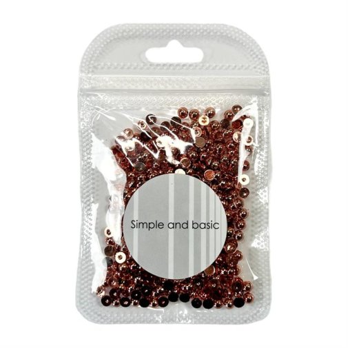 Half pearl 4 mm - rose gold, appr. 500 pcs