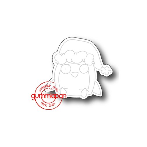 Gummiapan -stanssi: Penguin Santa