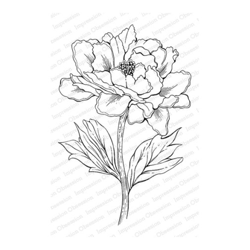 Impression Obsession stamp: Peony Blossom