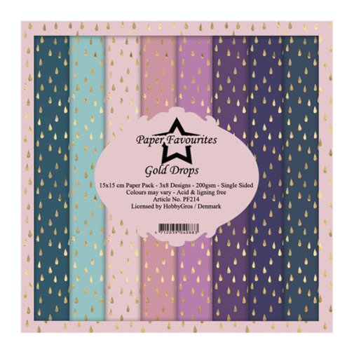 6x6\" paperipakkaus, PF: Gold Drops