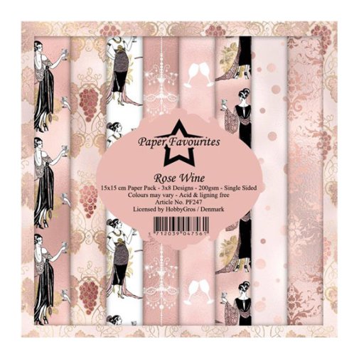 6x6\" paperipakkaus, PF: Rose Wine