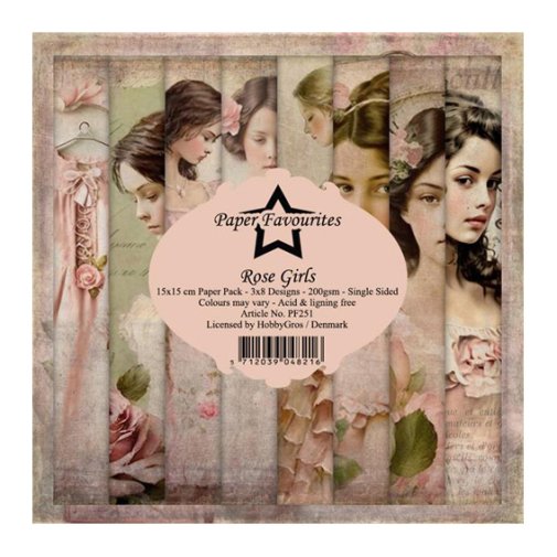 6x6\" paperipakkaus, PF: Rose Girls