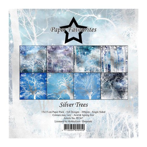 6x6\" paperipakkaus, PF: Silver Trees