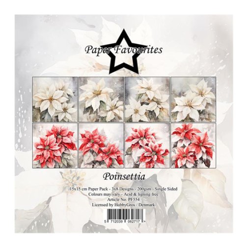 6x6\" paper pack, PF: Poinsettia