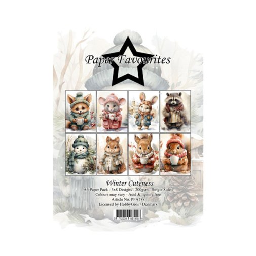 A6 paperipakkaus, PF: Winter Cuteness