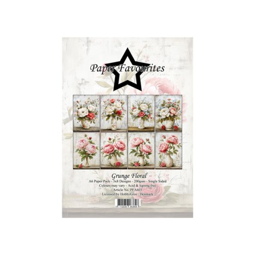 A6 paperipakkaus, PF: Grunge Floral