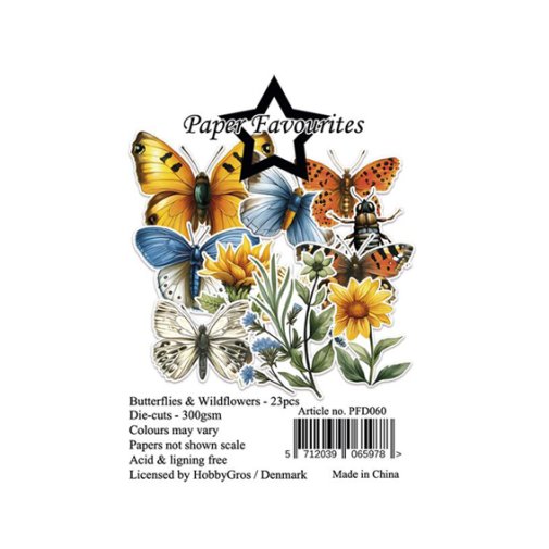 Leikekuvat, Paper Favourites: Butterflies & Wildflowers