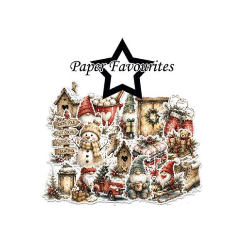 Leikekuvat, Paper Favourites: Christmas gnomes
