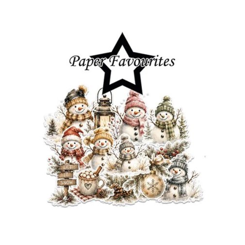 Leikekuvat, Paper Favourites: Snowman