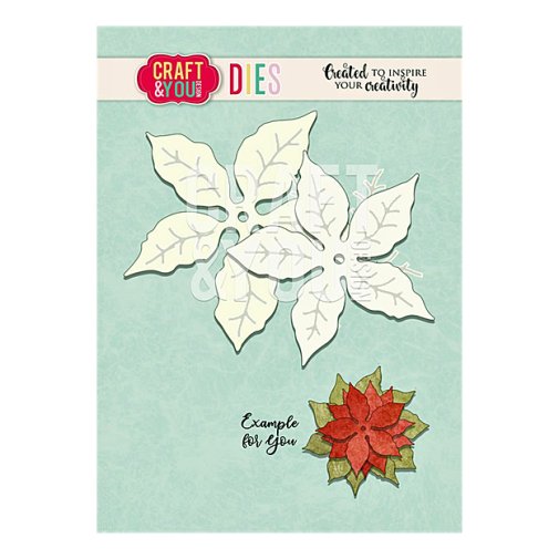 Stanssisetti, Craft & You: Poinsettia  - joulutähti