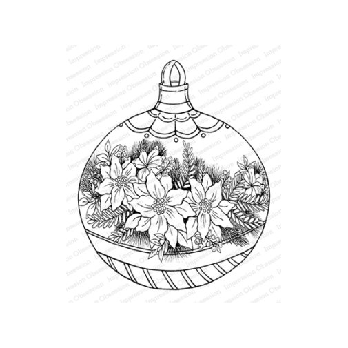 Impression Obsession -leimasin: Poinsettia Ornament