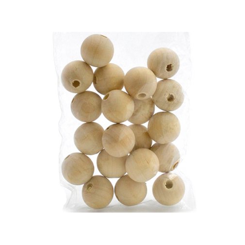 Puupallot 2cm, 20 kpl