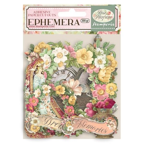Leikekuvat, Stamperia: Rose Parfum - flowers and garlands