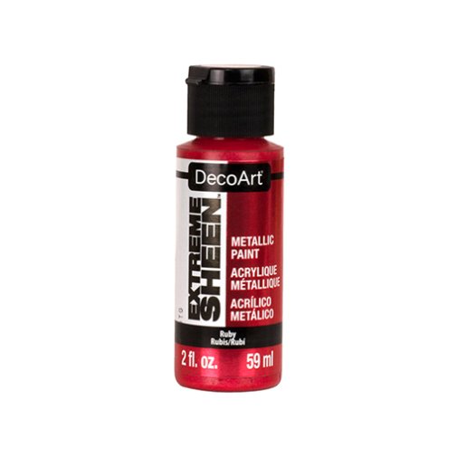 DecoArt metallic acrylic paint: Ruby