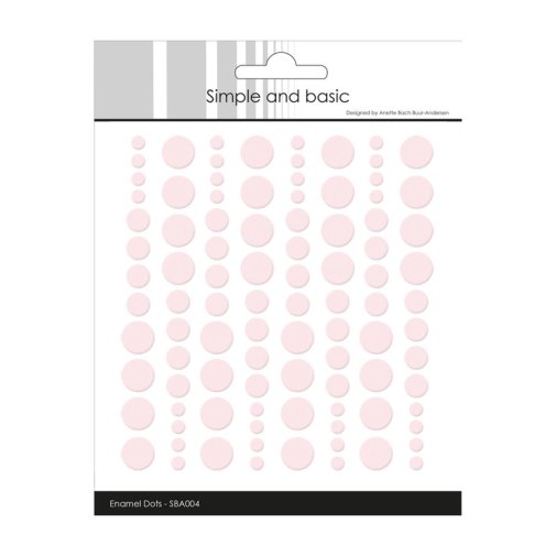 Enamel dots (SB) - vaaleanpunainen