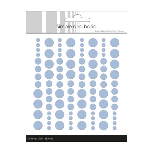 Enamel dots (SB) - light blue