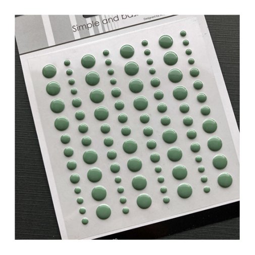 Enamel dots (SB) - vihreä \"eucalyptus\"