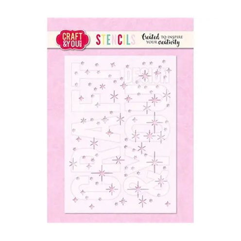 Stencil A6, Craft & You: Sparks