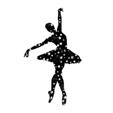 LCD -leimasin: Ballerina -silhuetti