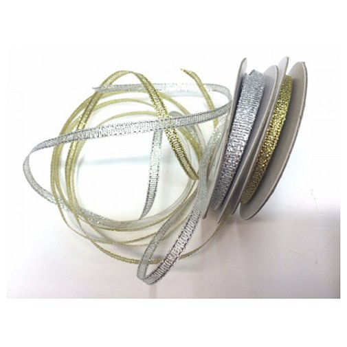 Ribbon roll 10m, 3 mm - gold