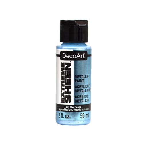 DecoArt metallic acrylic paint: Sky Blue Topaz