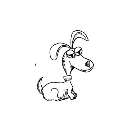 LCD -stamp: Dog